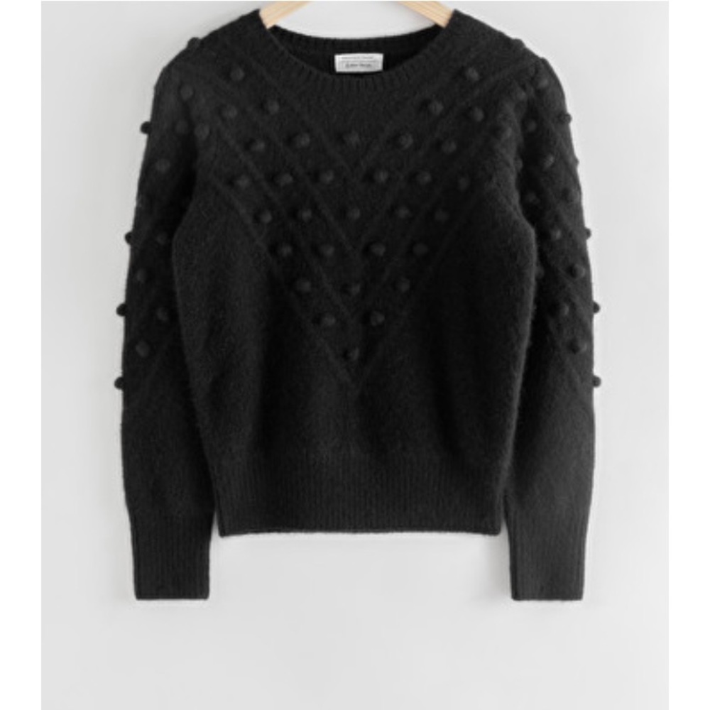 & Other Stories bobble puff sleeve sweater in XS